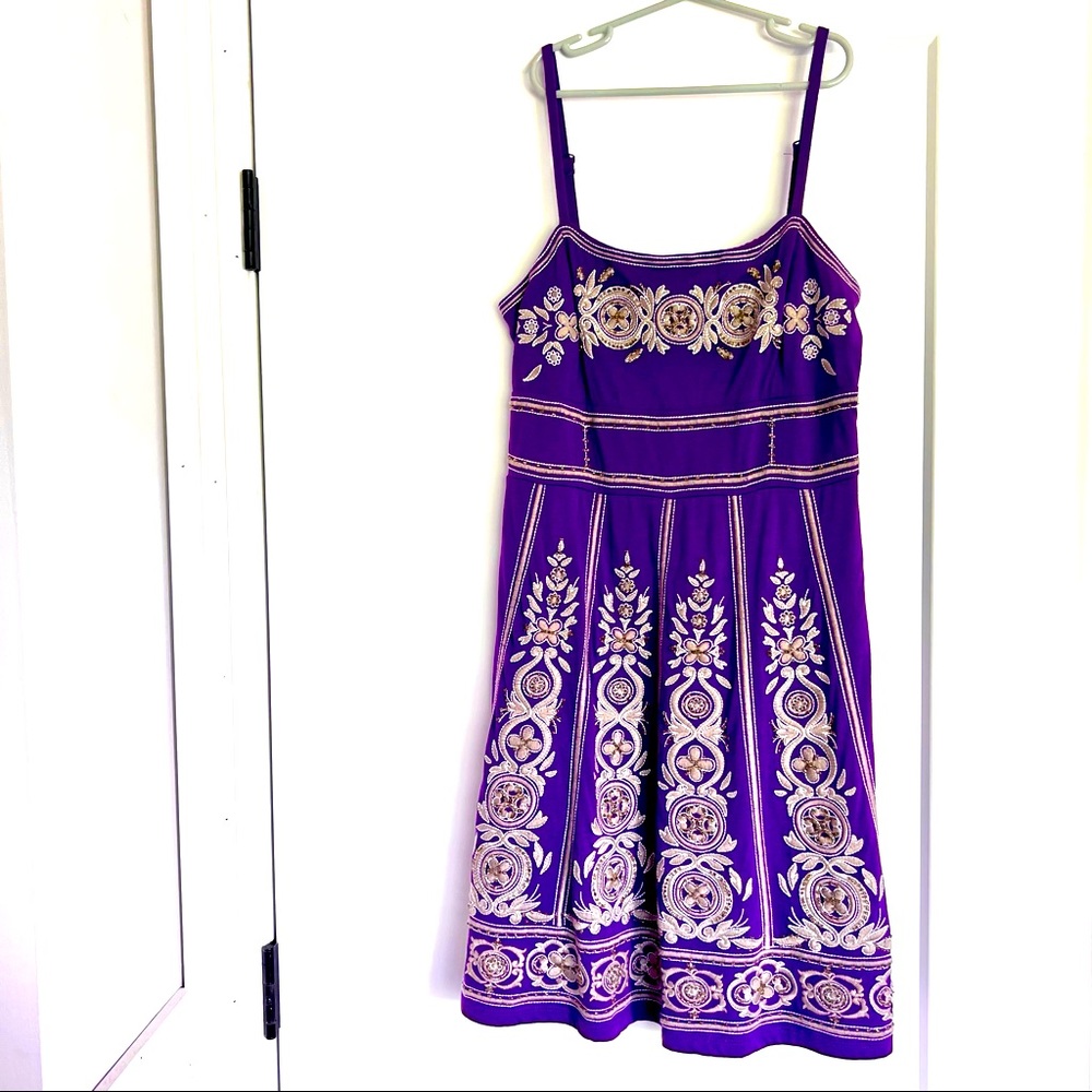 INC International Concepts Petite Purple Dress Size S
